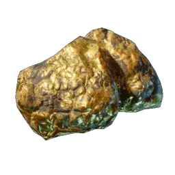 Gold Ore reserved before smelting into bars