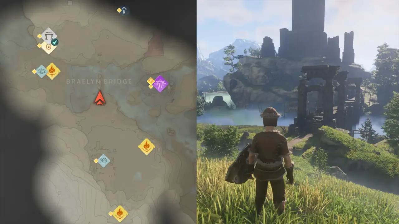 Early Grappling Hook route around Braelyn Bridge